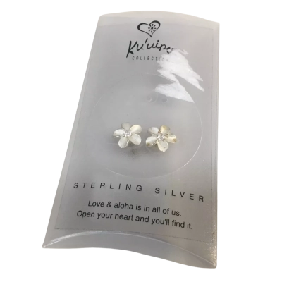Sterling Silver  Flower Earrings