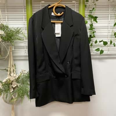 Bianca Spender Brand New with Tags Womens  Size 12 Blazer Black  
