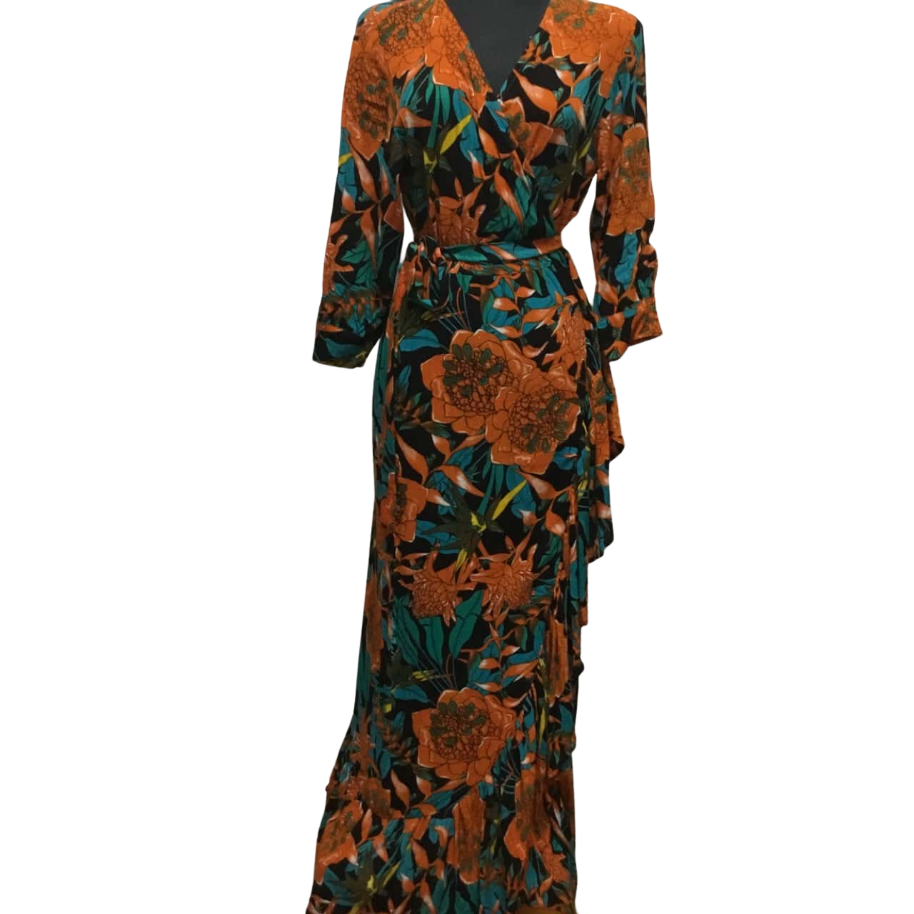 Bohe Maxi Wrap Dress (s)