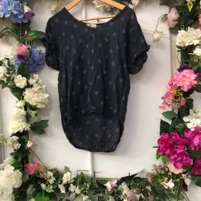 Talia Benson est.Size 10 / 12 Polka Dot Linen HiLo