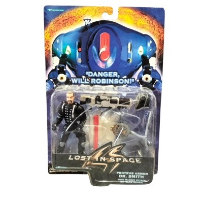 Lost in Space - Proteus Armor Dr. Smith with Magnet Attack Rip-Claw Spider figurine. Made by Trendmasters in 1997 