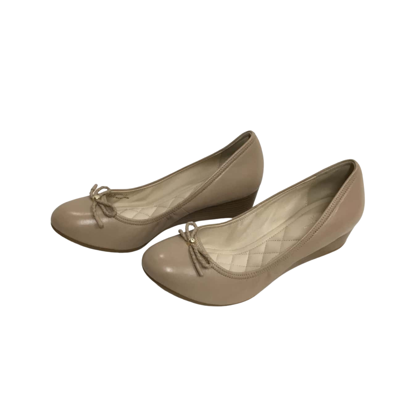 Cole Haan Womens Size 8 Beige Leather Wedge Shoes REDUCED TO CLEAR(s)