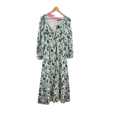 Portmans Womens  Size 16 Maxi Dress Floral / Green / White 