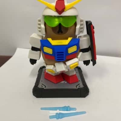Creative Cartoon Capybara Magnetic Mecha Armor Doll