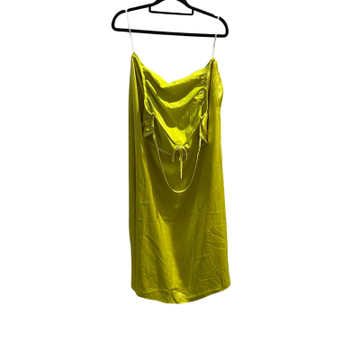 Sabo Womens  Size 14 Formal Dress Green Backless with Long Leg Split on Left Side HTH2