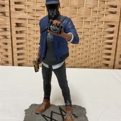 Marcus Holloway Figurine Watch Dogs 2 Collectable Kids Dedsec Ubisoft Gift Video Game Dad Statue 