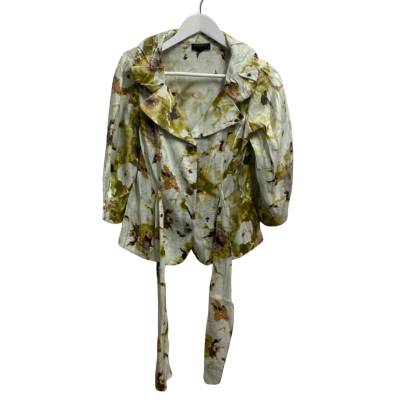 KAMIKO Womens Size 10 Long Sleeve Top Floral / Green 