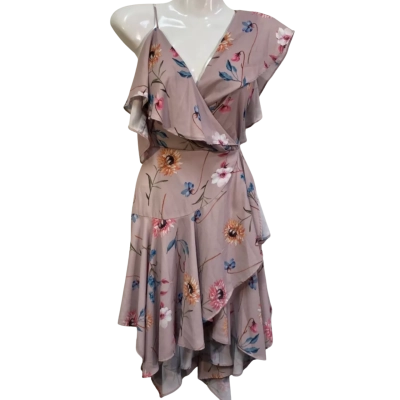 Sheike Womens  Size S Midi Dress Pink  