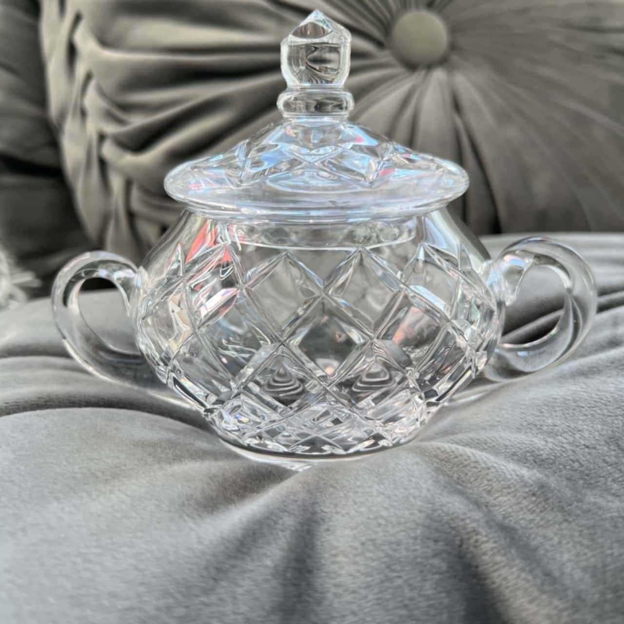 Crystal Sugar Bowl With Lid