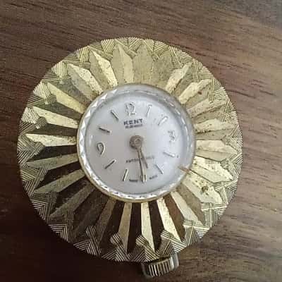 Vintage Kent Brooch Watch
