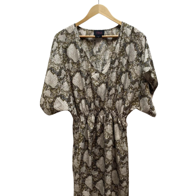 Wayne Cooper Womens  Size 10 Green Pattern Dress 