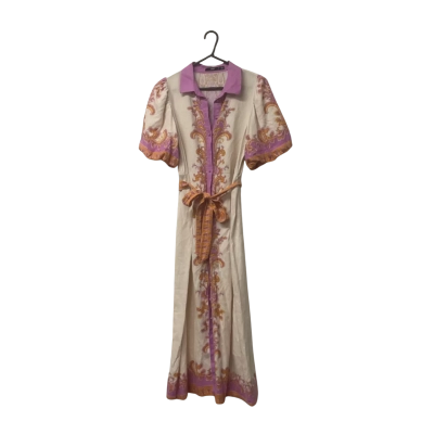 Womens Sportsgirl  Size 10 Maxi Dress Off White / Orange / Pink  