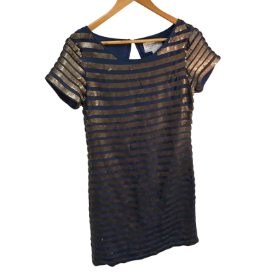 BNWT French Connection Womens  Size 6/XXS Gold / Navy RRP $249.95 