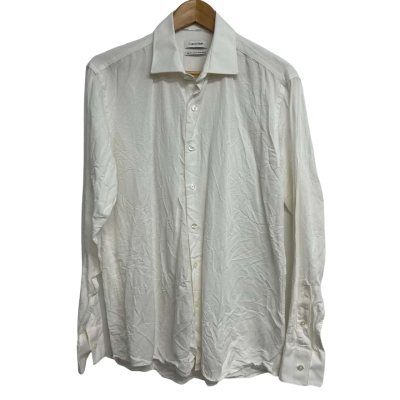 Calvin Klein Mens Size 42 White Button Up Shirt