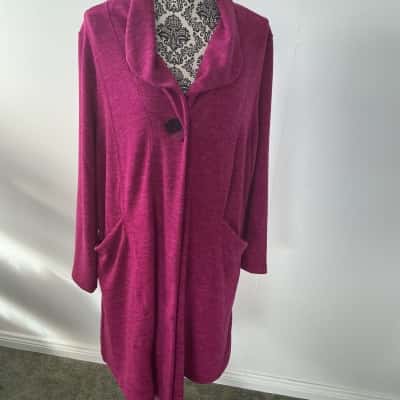 TS Womens  Size M Cardigan Pink  
