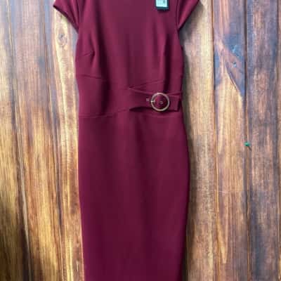 Portmans   Size 10 Maroon dress new 