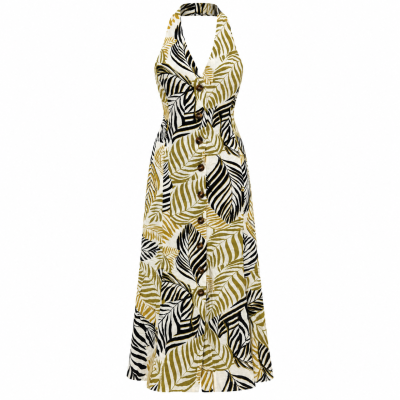 White Closet Halter Neck Dress – Women's Size 10