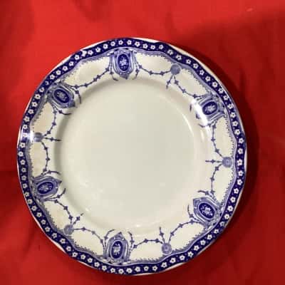Vintage “Flow Blue” Ceramic Plate