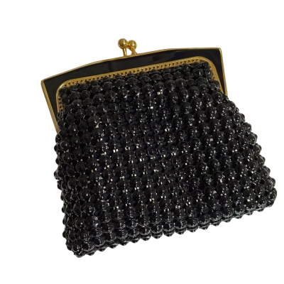 Vintage Park Lane Womens Black Mesh Coin Ourse
