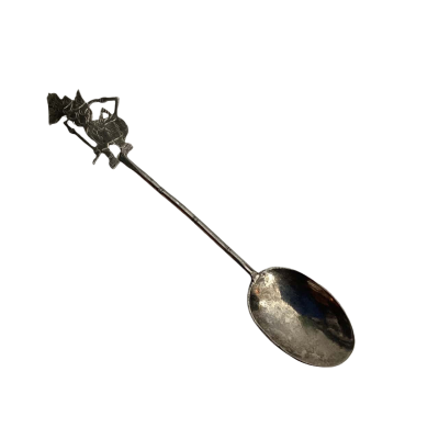 Vintage Indonesian Shadow Puppet Spoon (Possibly 925 or 800 Silver - No Stamps)
