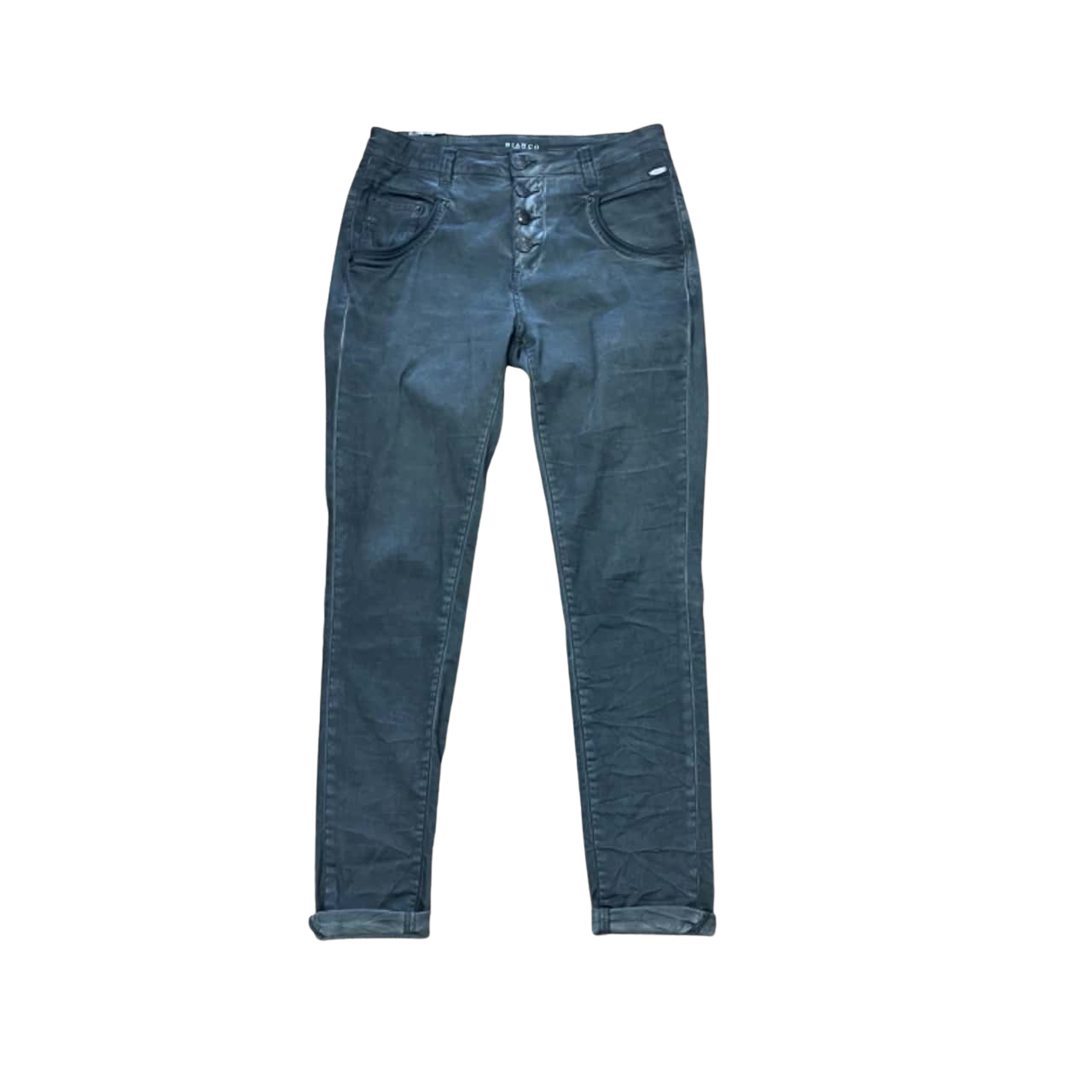 Bianca Button Hero Charcoal Jeans Size 36 / 8 Grey