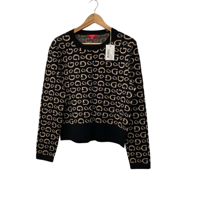 Guess Womens  Size L Jumper Beige / Black  
