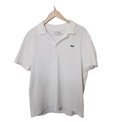 Lacrosse Sport Mens Size XL Polo Shirt White 