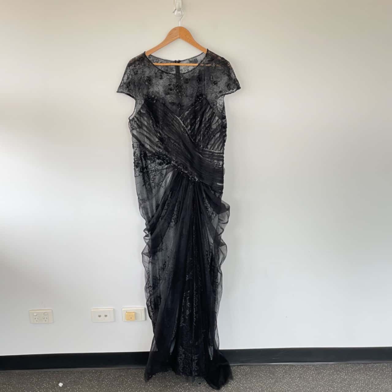 sage green chiffon bridesmaid dresses Ruffles Sleeves Chiffon Plus Siz Color:Green 9737-Item 8 long dresses with slit Babysbule Womens Summer Dresses,