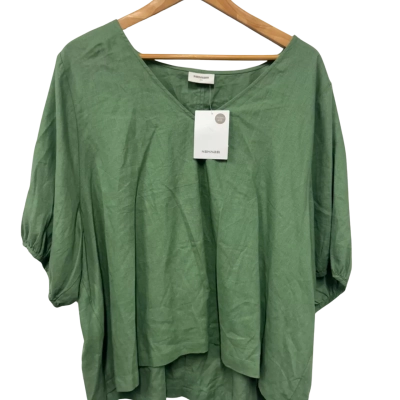 Sussan Womens  Size 20 Short Sleeve Top Green 