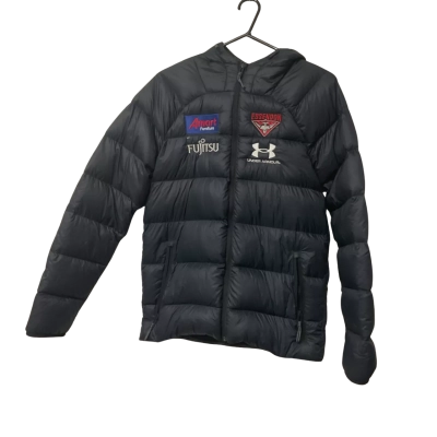 Mens Under Armour Size S Essendon Puffer Black  / Red 
