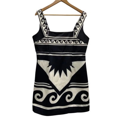 Sheike Womens  Size 16 Mini / Sleeveless Dress  Beige / Black RRP $199.99