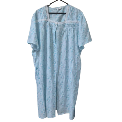 Womens Givoni Nightgown Size XXL Blue / Floral Pattern