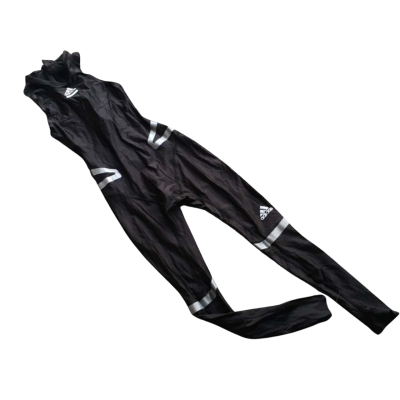 BNWT Adidas Womens  Size 6 / S Black  / Silver All in One Bodysuit.    HTH1