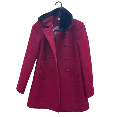 Alannah Hill Womens  Size 6 deep raspberry/fuchsia Coat 
