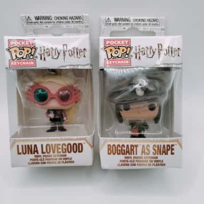 Boggart as Snape & Luna Lovegood - Harry Potter Funko Pocket Pop! Keychain. 