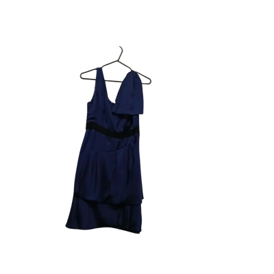 Wayne Cooper Womens Cocktail Party Dress  Navy Blue  Size 12 