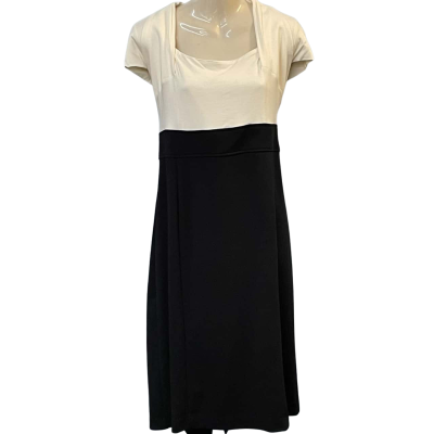 Katies Womens Size XXL Bodycon/Short Sleeve Dress Black/Off White