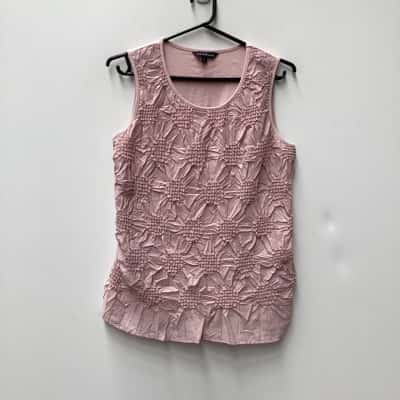 Liz Jordan Womens  Size S Sleeveless Top Pink  