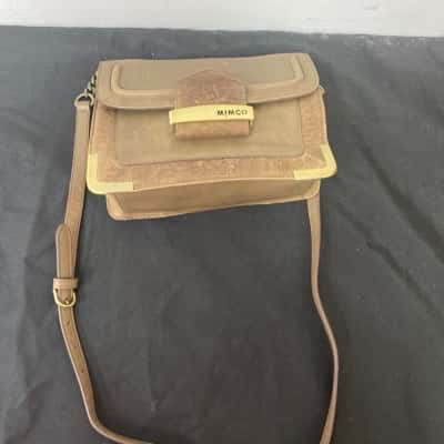 Mimco Womens Handbag Beige / Brown / Champagne 