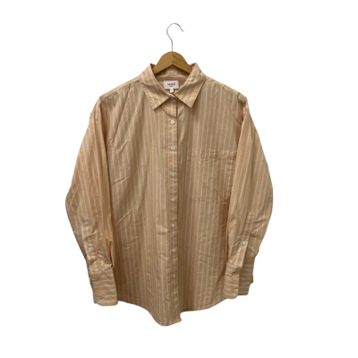 Seed Heritage Womens  Size 6 Long Sleeve Shirt Beige / Striped 