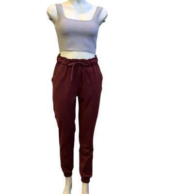 Lululemon Womens AUS Size 6-8 Cuffed Pants Maroon
