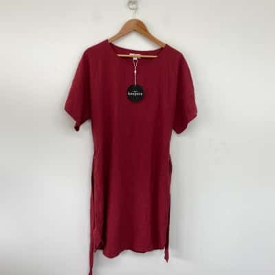 Bird Keepers Cherry The Keepers Waist Tie Dress  Size 16 