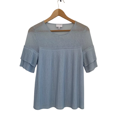 Witchery Womens  Size XS Short Sleeve Top Blue 