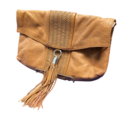 Witchery Womens Brown Leather Clutch