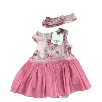 Origami Kids  Size 0 Dress Floral / Pink  BNWT