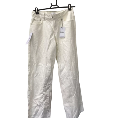 Princess Polly White Low Rise Pants Size 8 