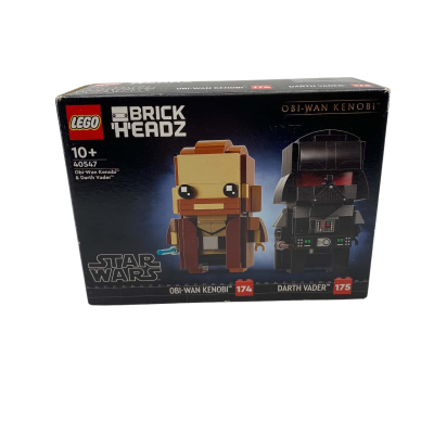 LEGO 40547 Brickheadz Obi-Wan Kenobi & Darth Vader Brand New SEALED     CAB