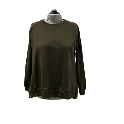 Curate Olive Green Long Sleeve Top Size L