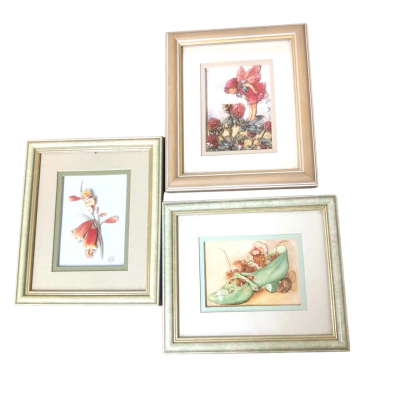 May Gibbs Set of 3 Framed 3D Artworks