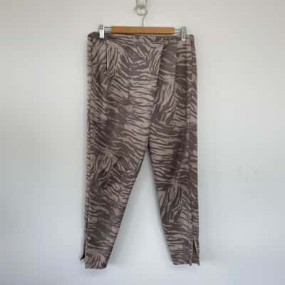 Seed Heritage Grey Animal Print Pants  Size 8